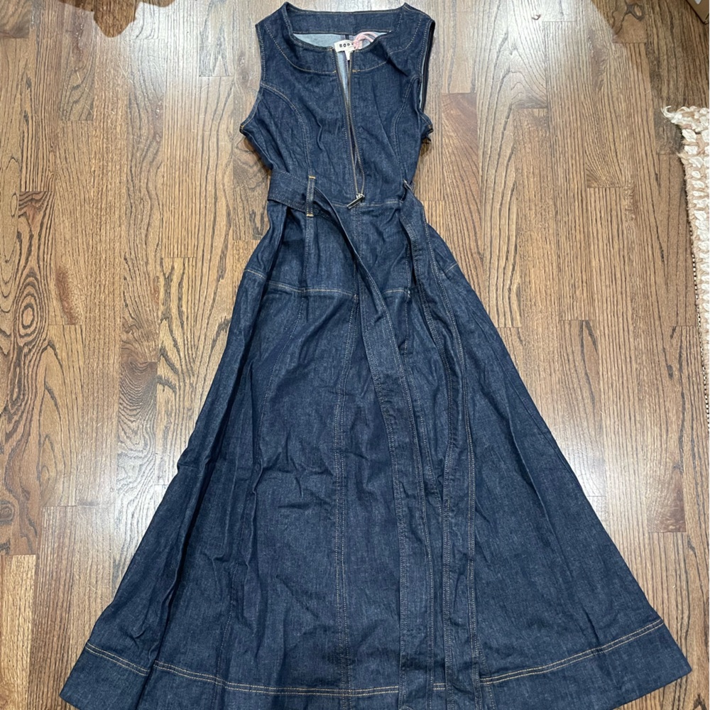 Boden NWT Petite Denim Dress - Picture 2 of 5